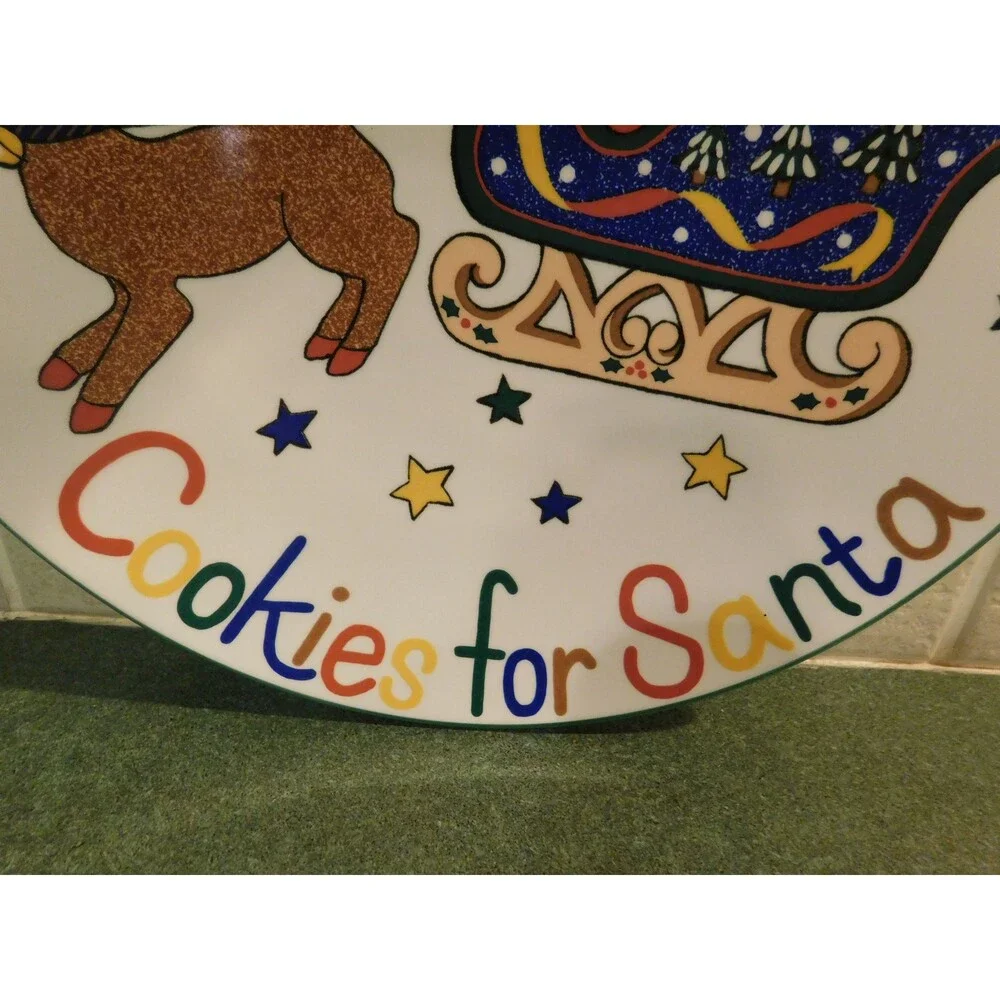 Mikasa vintage Cookies for Santa Christmas Plate